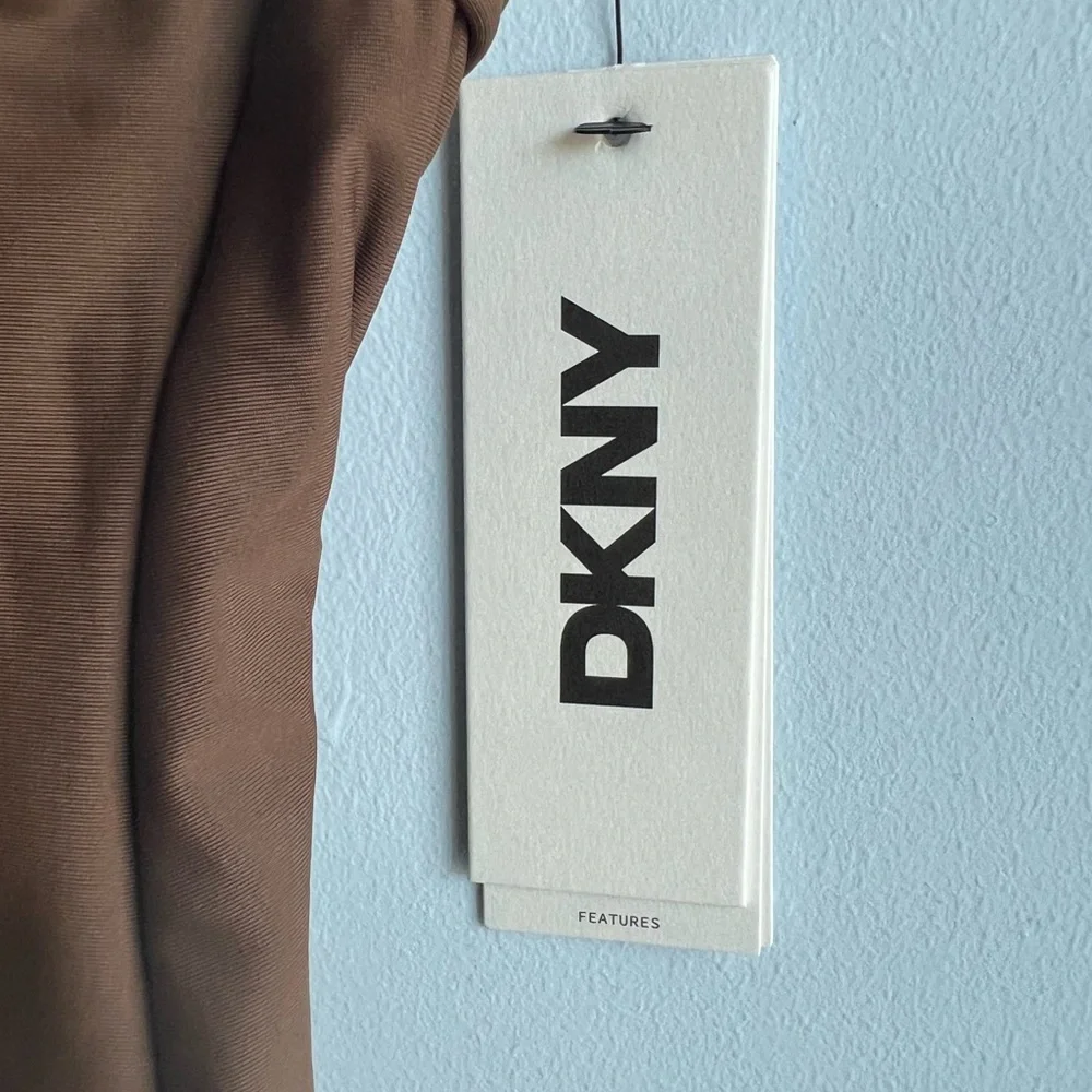 DKNY Women’s Brown One-Piece Halterneck Swimsuit - Picture 11 of 11